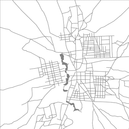 ROAD MAP OF BANAMBA, MALI BY MAPBAKES