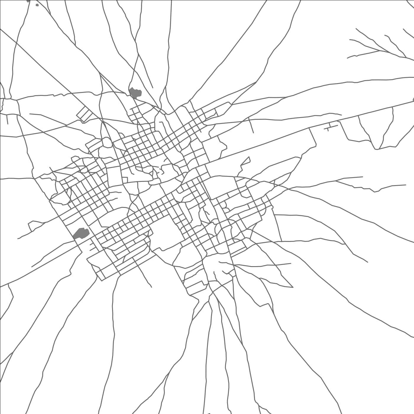 ROAD MAP OF BANKASS, MALI BY MAPBAKES