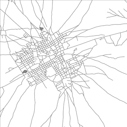 ROAD MAP OF BANKASS, MALI BY MAPBAKES