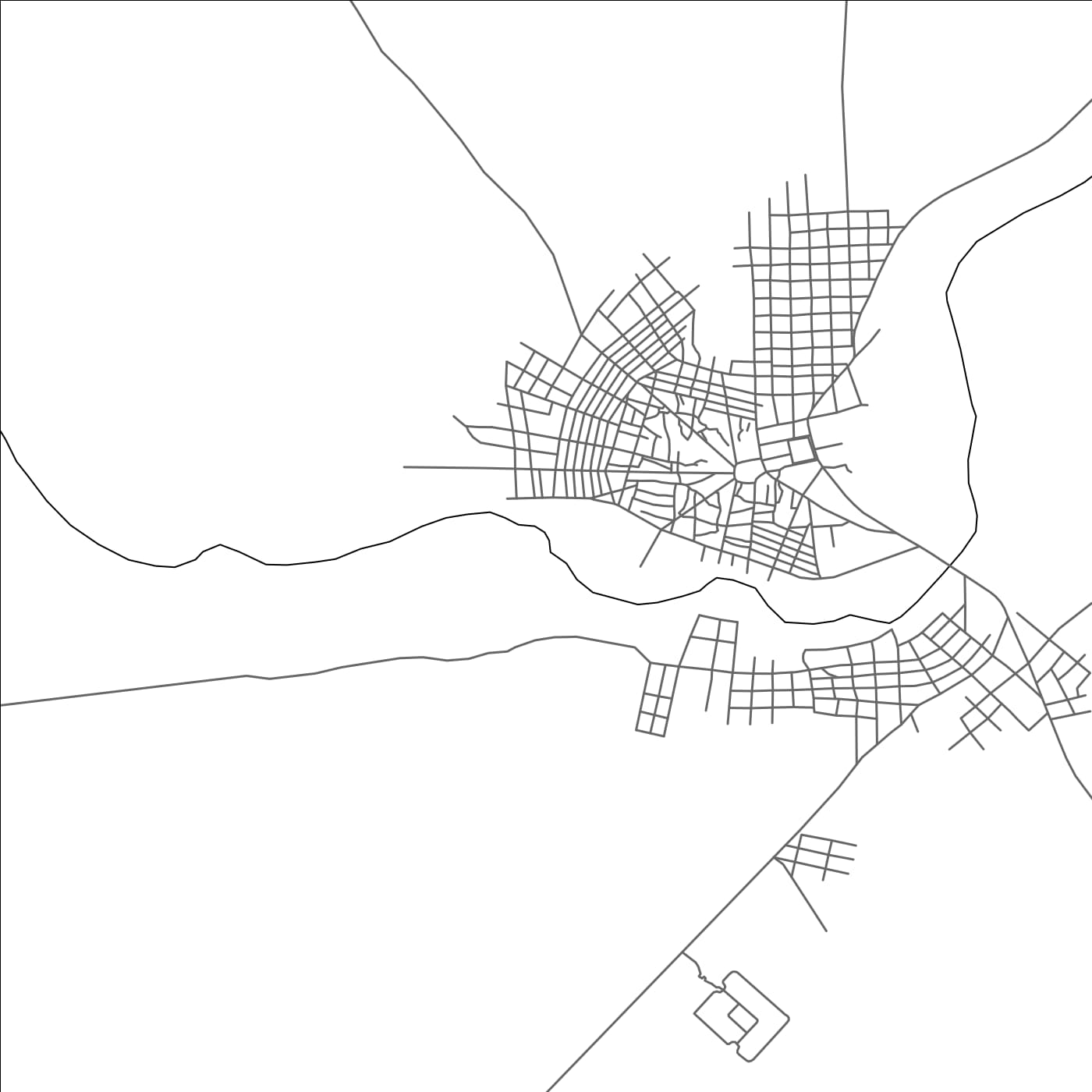 ROAD MAP OF GOUNDAM, MALI BY MAPBAKES