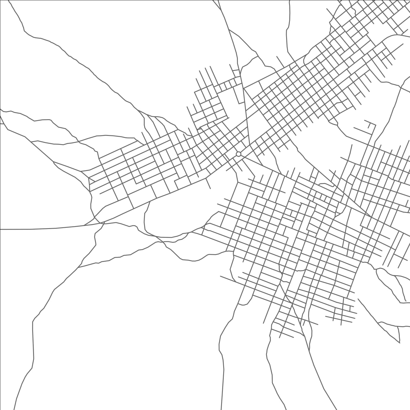 ROAD MAP OF KADIOLO, MALI BY MAPBAKES