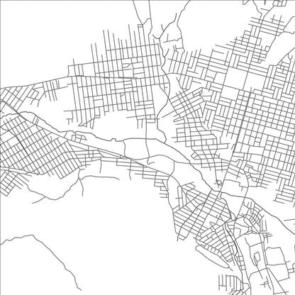 ROAD MAP OF KATI, MALI BY MAPBAKES