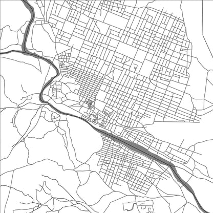 ROAD MAP OF KIDAL, MALI BY MAPBAKES