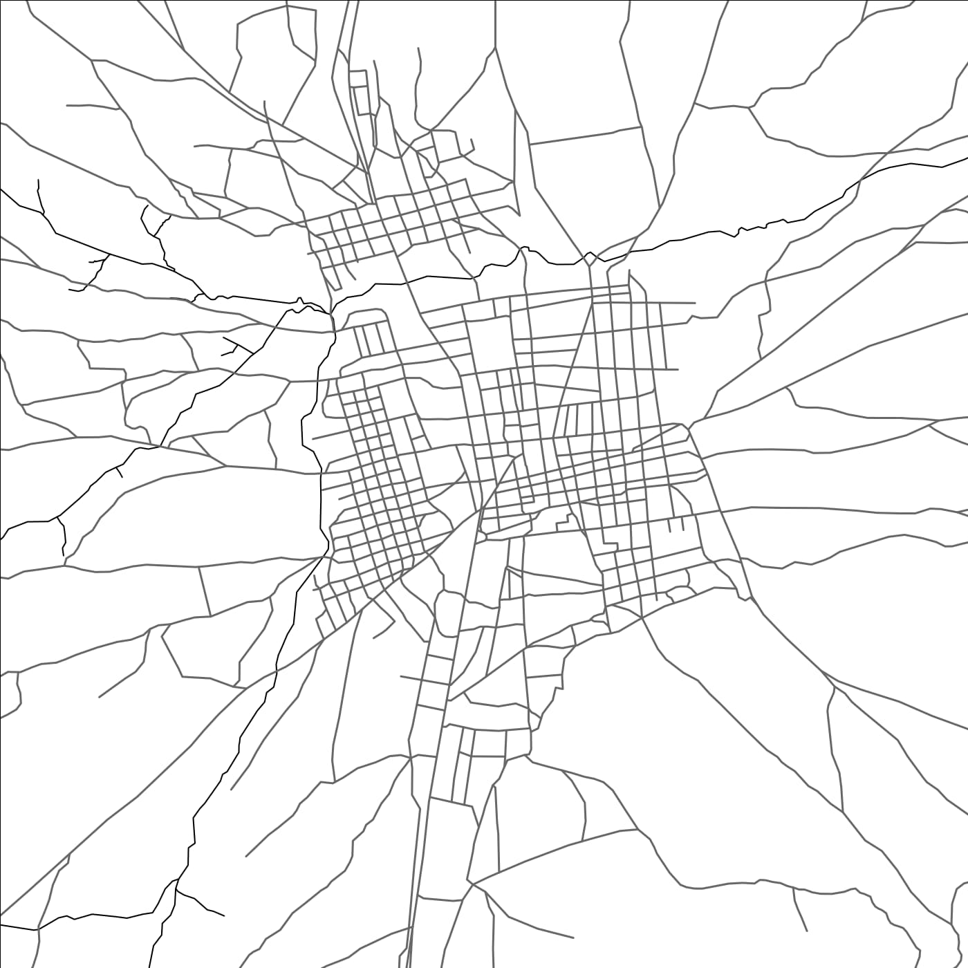 ROAD MAP OF KOLOKANI, MALI BY MAPBAKES