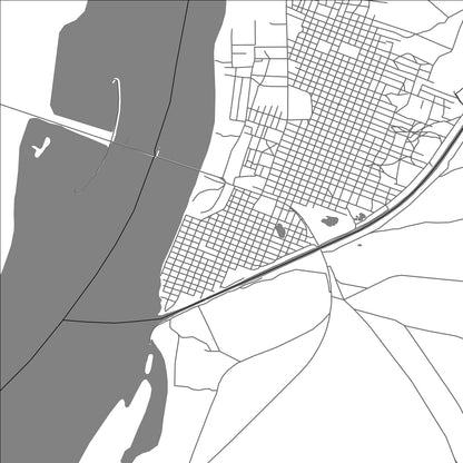 ROAD MAP OF MARKALA, MALI BY MAPBAKES