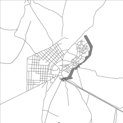 ROAD MAP OF TÉNENKOU, MALI BY MAPBAKES