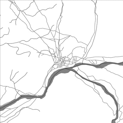 ROAD MAP OF TESSALIT, MALI BY MAPBAKES