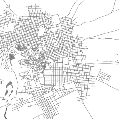 ROAD MAP OF TIMBUKTU, MALI BY MAPBAKES