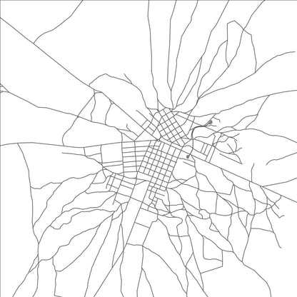 ROAD MAP OF TOMINIAN, MALI BY MAPBAKES