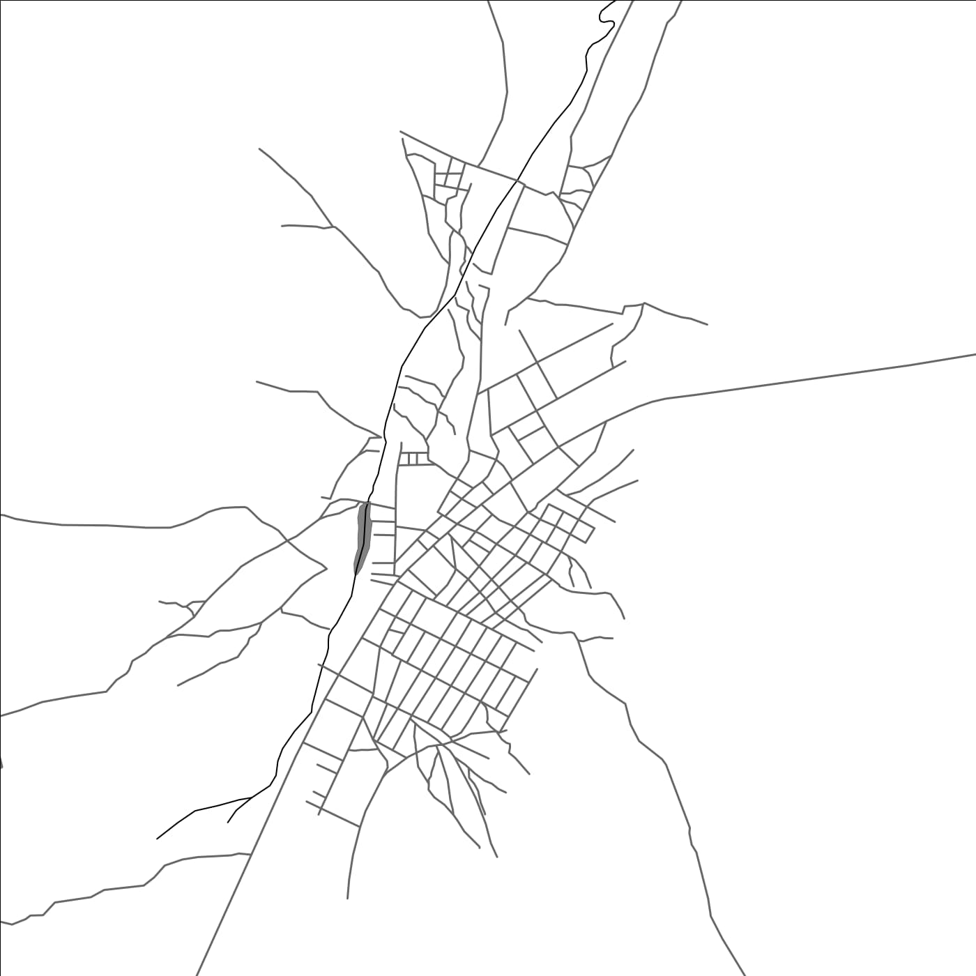 ROAD MAP OF YOROSSO, MALI BY MAPBAKES