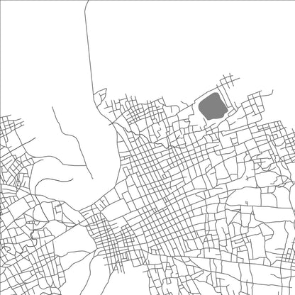 ROAD MAP OF KIFFA, MAURITANIA BY MAPBAKES