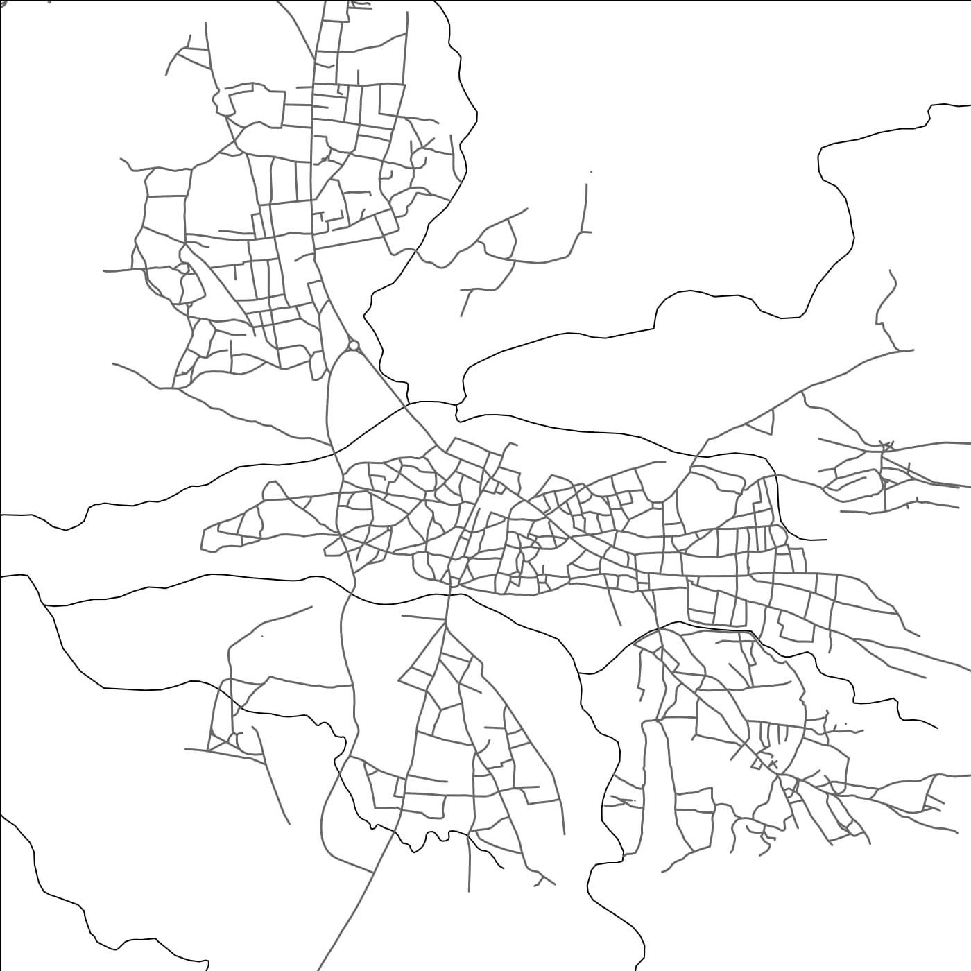 ROAD MAP OF SELIBABY, MAURITANIA BY MAPBAKES