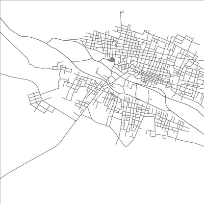 ROAD MAP OF TIDJIKJA, MAURITANIA BY MAPBAKES