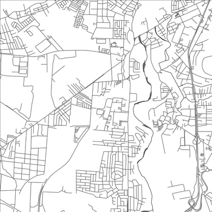 ROAD MAP OF COROMANDEL, MAURITIUS BY MAPBAKES