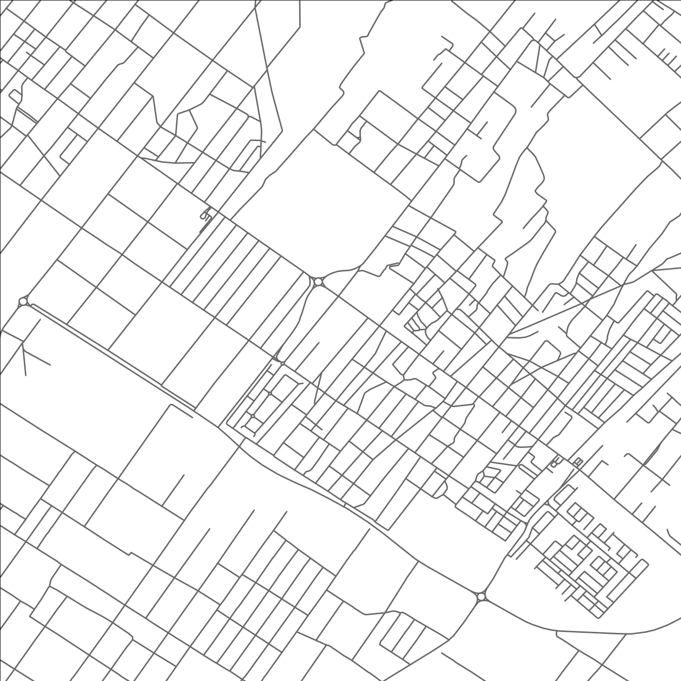 ROAD MAP OF GOODLANDS, MAURITIUS BY MAPBAKES