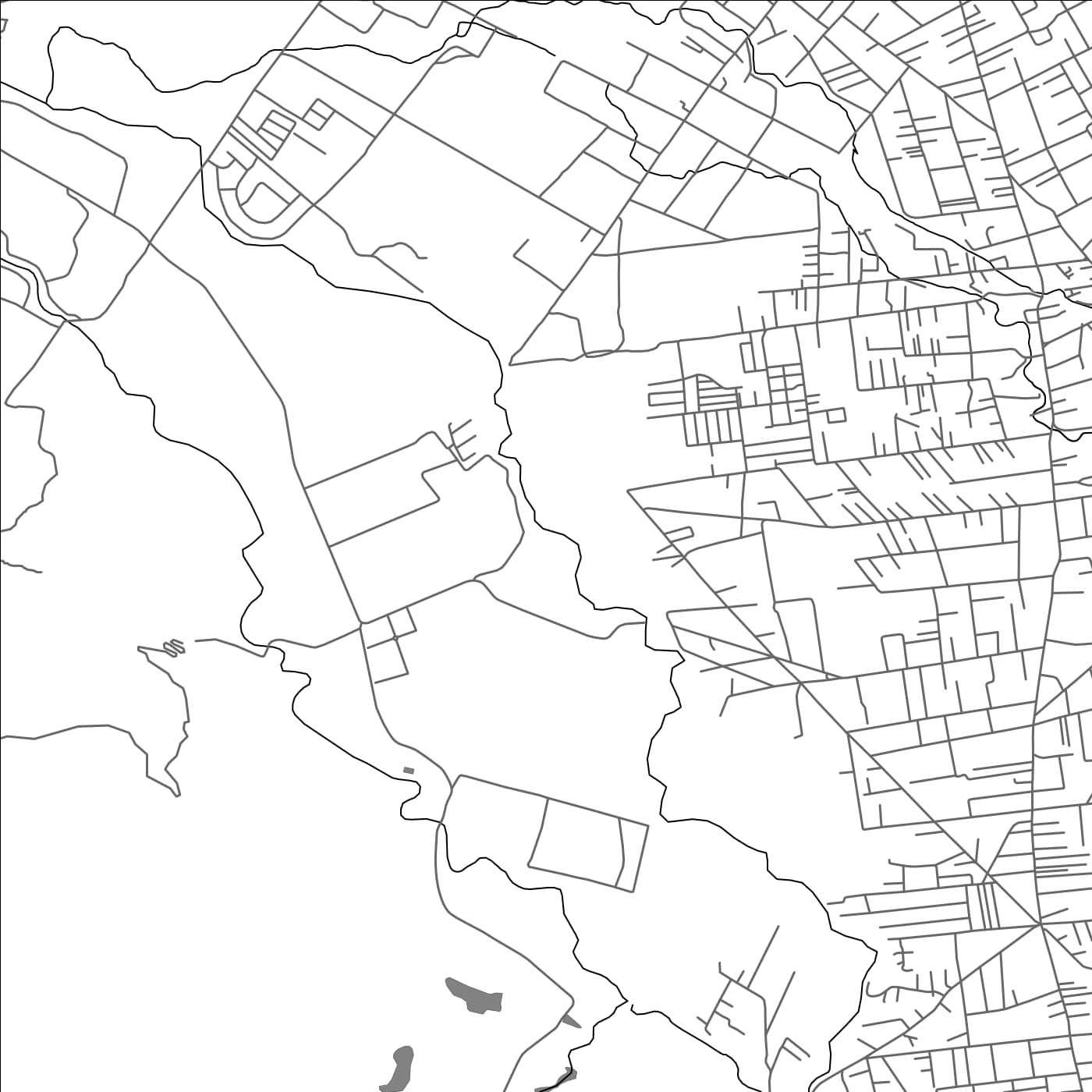 ROAD MAP OF HOLYROOD, MAURITIUS BY MAPBAKES