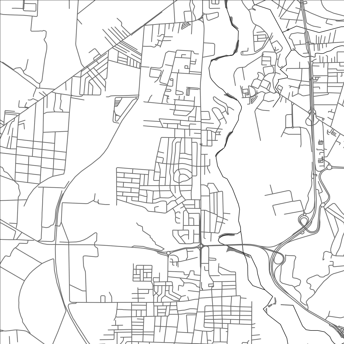 ROAD MAP OF LA ROTRAITE, MAURITIUS BY MAPBAKES