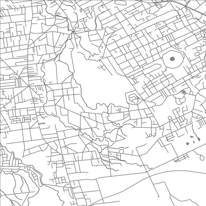 ROAD MAP OF LES CASERNES, MAURITIUS BY MAPBAKES