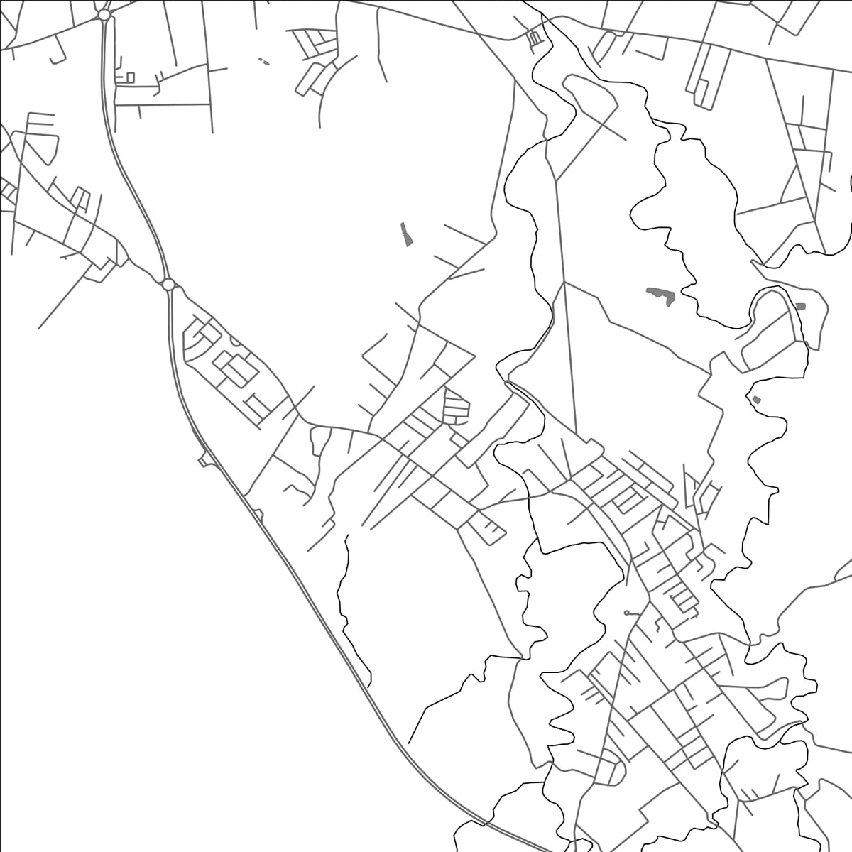 ROAD MAP OF LONG MOUNTAIN, MAURITIUS BY MAPBAKES