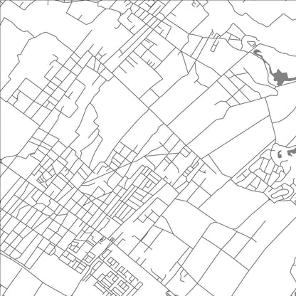 ROAD MAP OF MADAME AZOR, MAURITIUS BY MAPBAKES