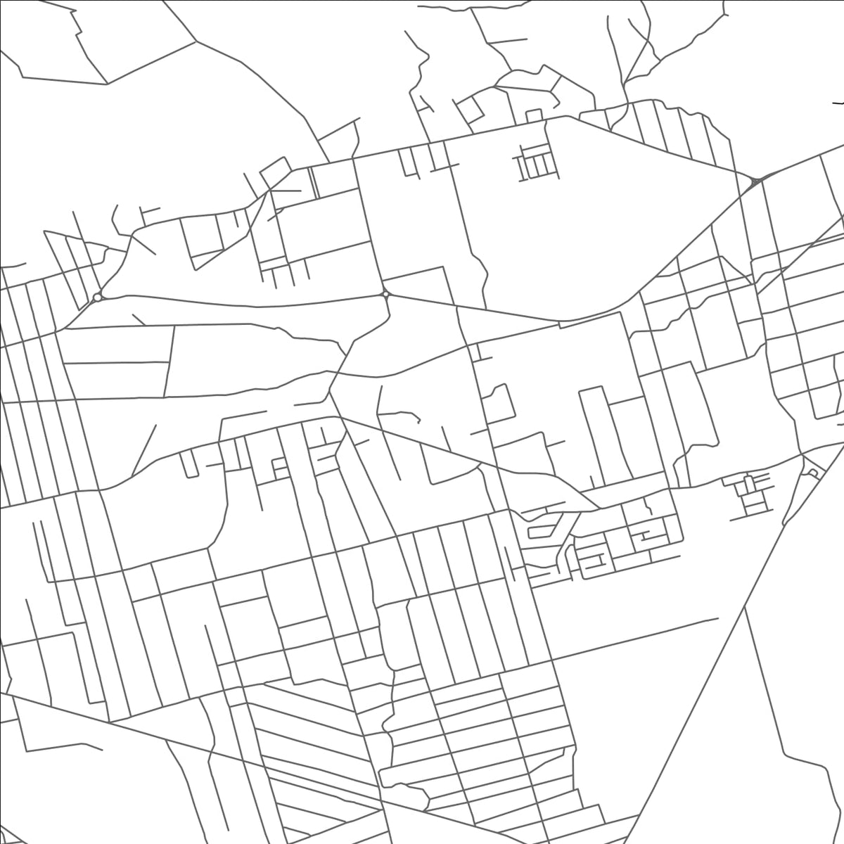 ROAD MAP OF MÉDINE, MAURITIUS BY MAPBAKES
