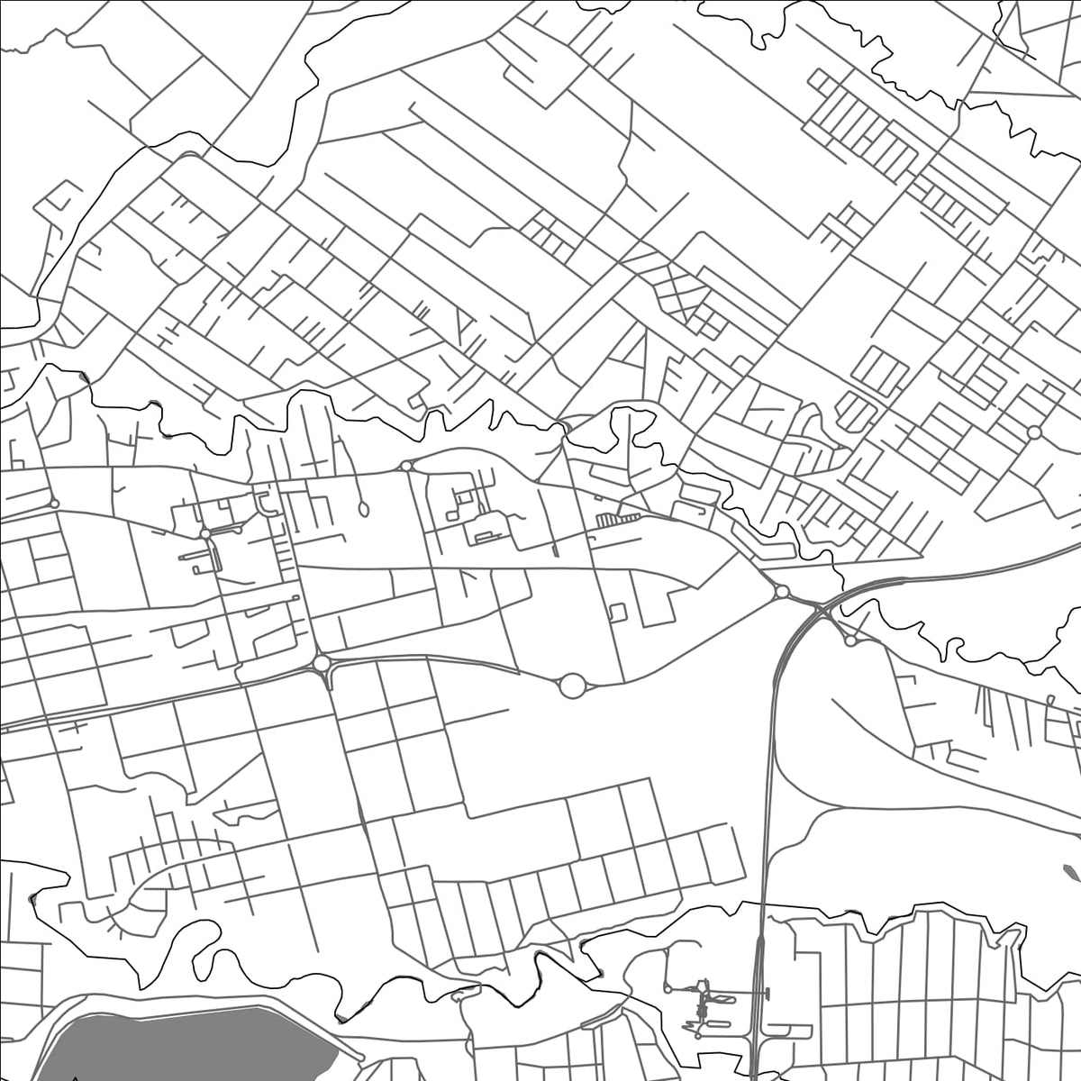 ROAD MAP OF MON DÉSERT, MAURITIUS BY MAPBAKES