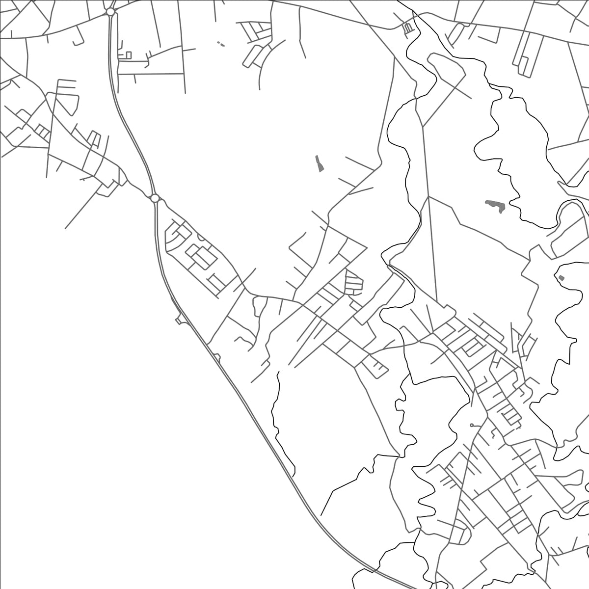 ROAD MAP OF NOTRE DAME, MAURITIUS BY MAPBAKES