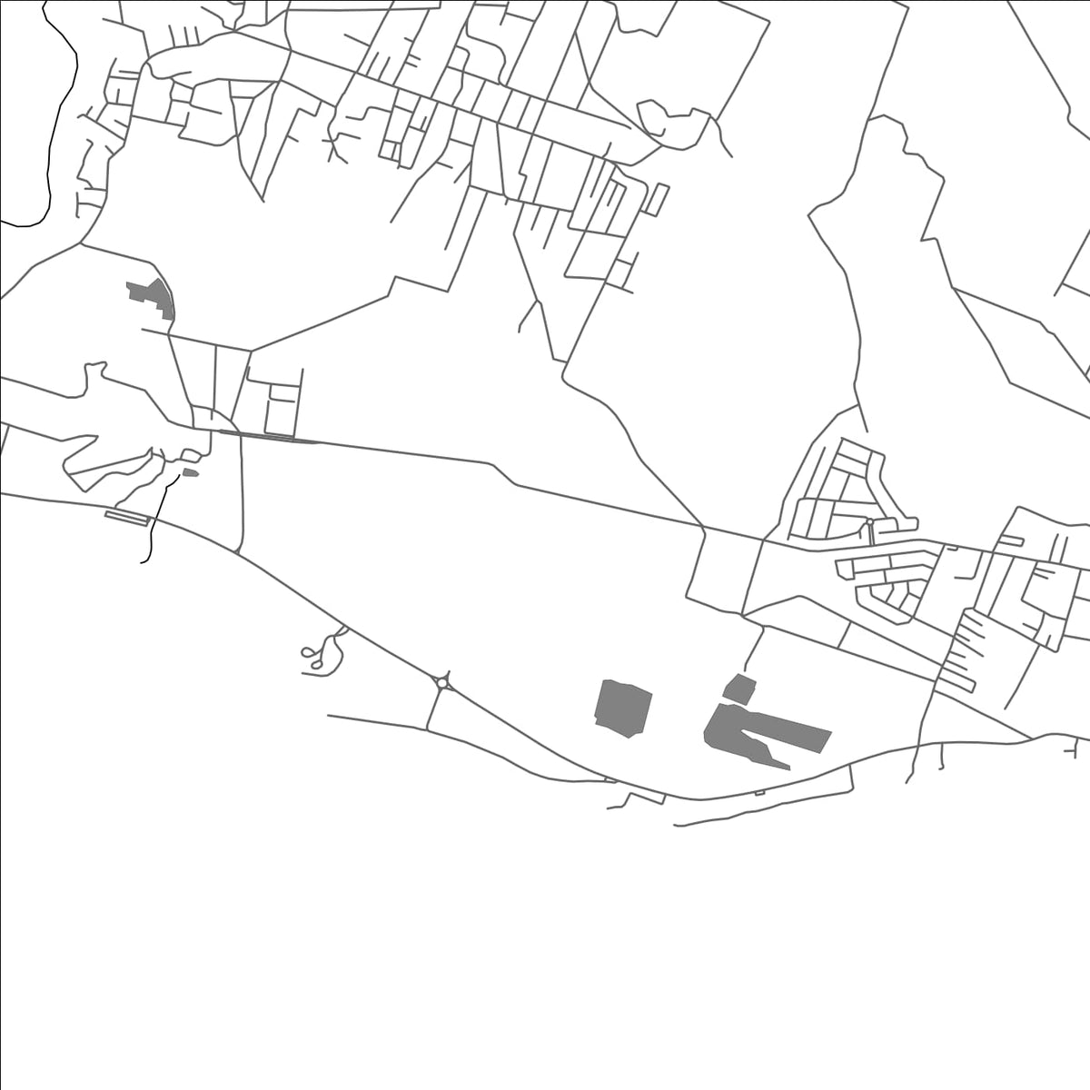 ROAD MAP OF POMPONNETTE, MAURITIUS BY MAPBAKES