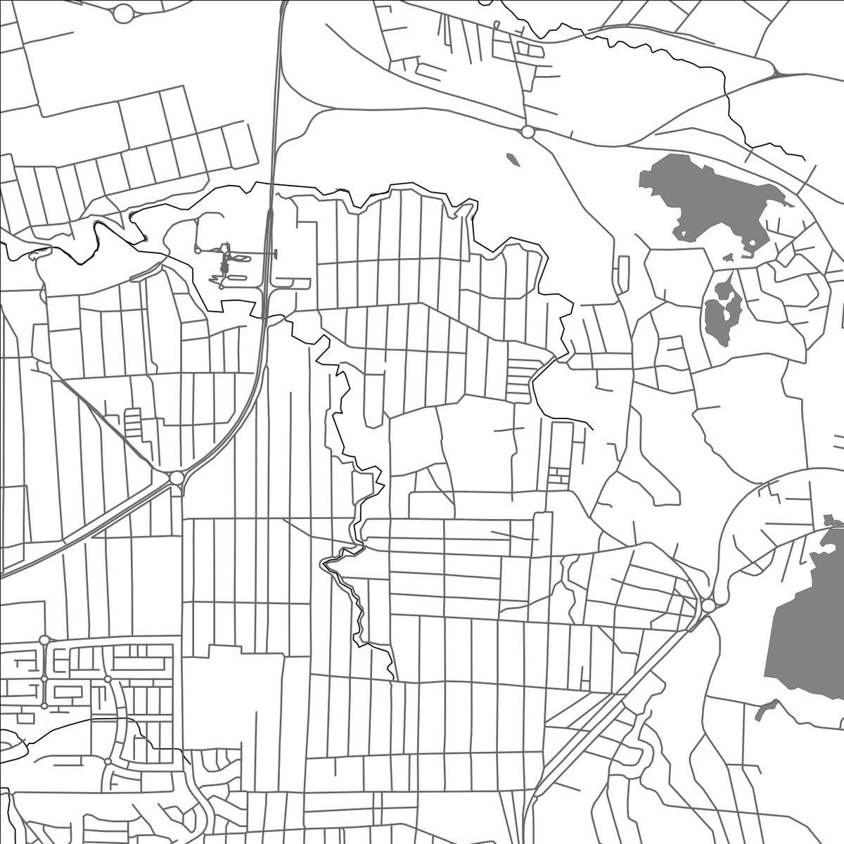 ROAD MAP OF QUARTIER MILITAIRE, MAURITIUS BY MAPBAKES