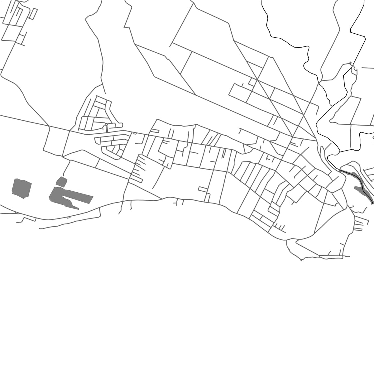 ROAD MAP OF RIAMBEL, MAURITIUS BY MAPBAKES