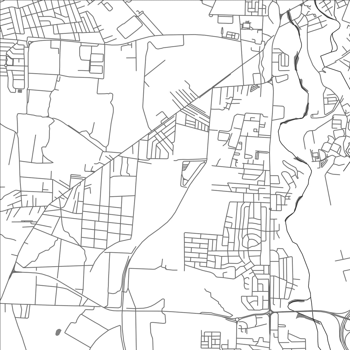ROAD MAP OF RICHELIEU, MAURITIUS BY MAPBAKES