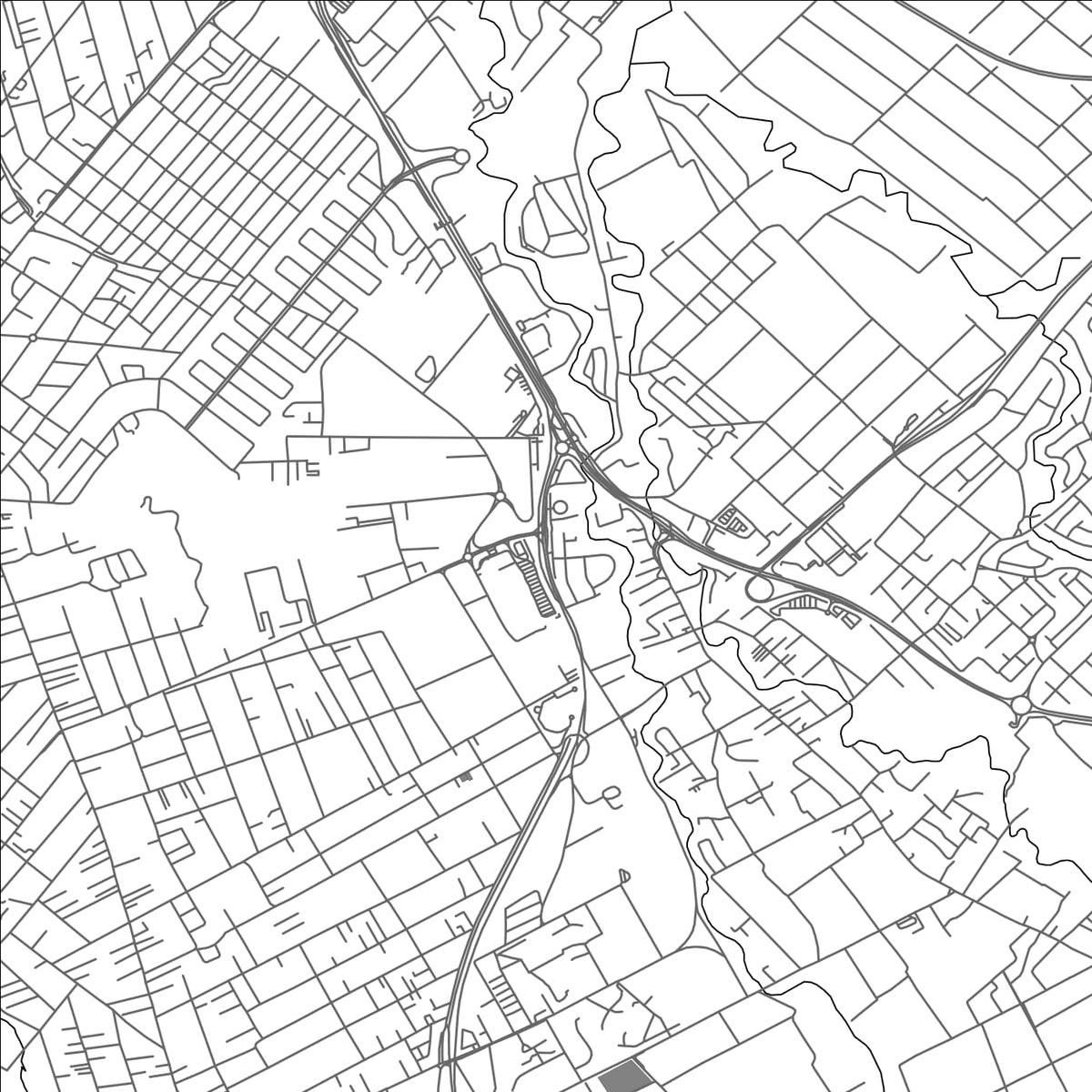 ROAD MAP OF RIVER SIDE, MAURITIUS BY MAPBAKES