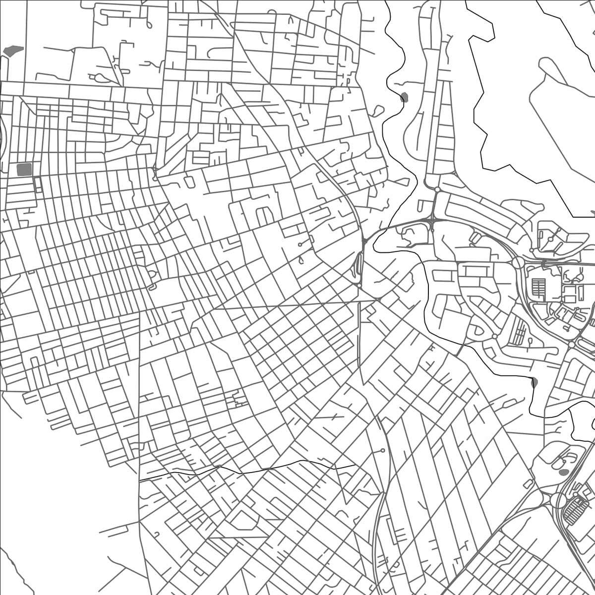 ROAD MAP OF ROSE HILL, MAURITIUS BY MAPBAKES