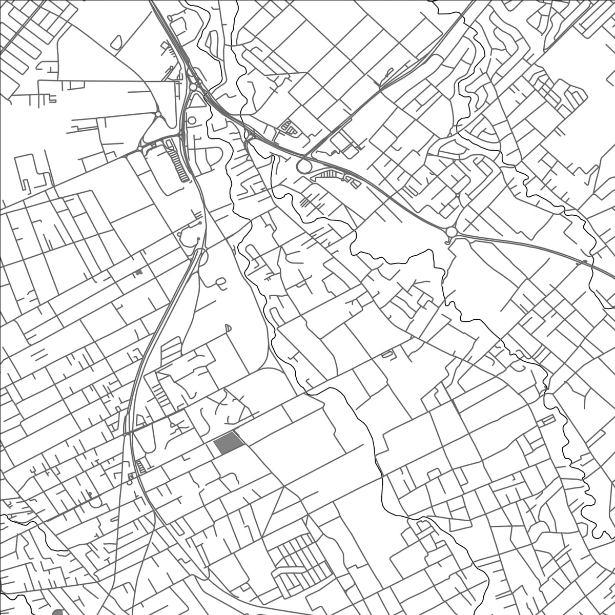 ROAD MAP OF SAINT PAUL, MAURITIUS BY MAPBAKES