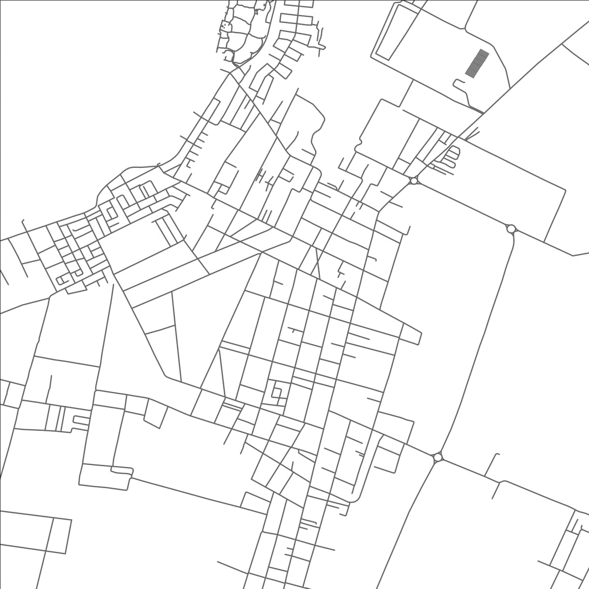 ROAD MAP OF TRIOLET, MAURITIUS BY MAPBAKES