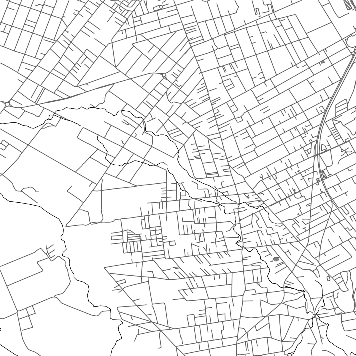 ROAD MAP OF VACOAS, MAURITIUS BY MAPBAKES