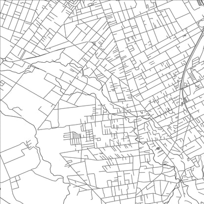 ROAD MAP OF VACOAS, MAURITIUS BY MAPBAKES