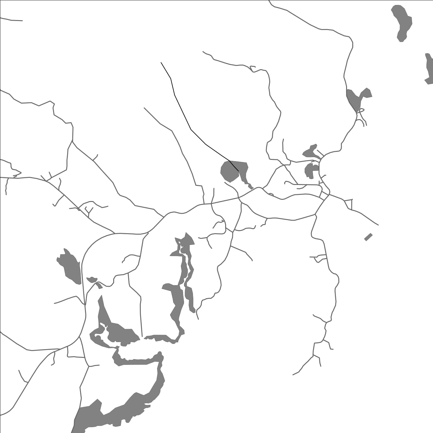 ROAD MAP OF DACHANGAR, MICRONESIA BY MAPBAKES