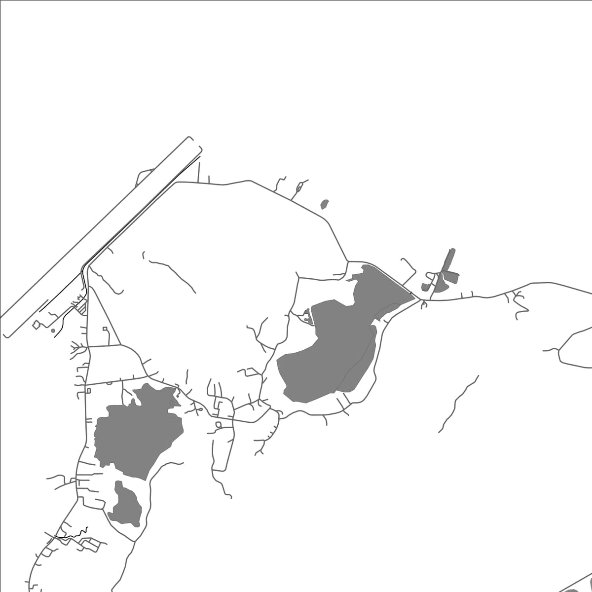 ROAD MAP OF MECHITIW, MICRONESIA BY MAPBAKES