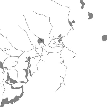 ROAD MAP OF MULRÖQ, MICRONESIA BY MAPBAKES