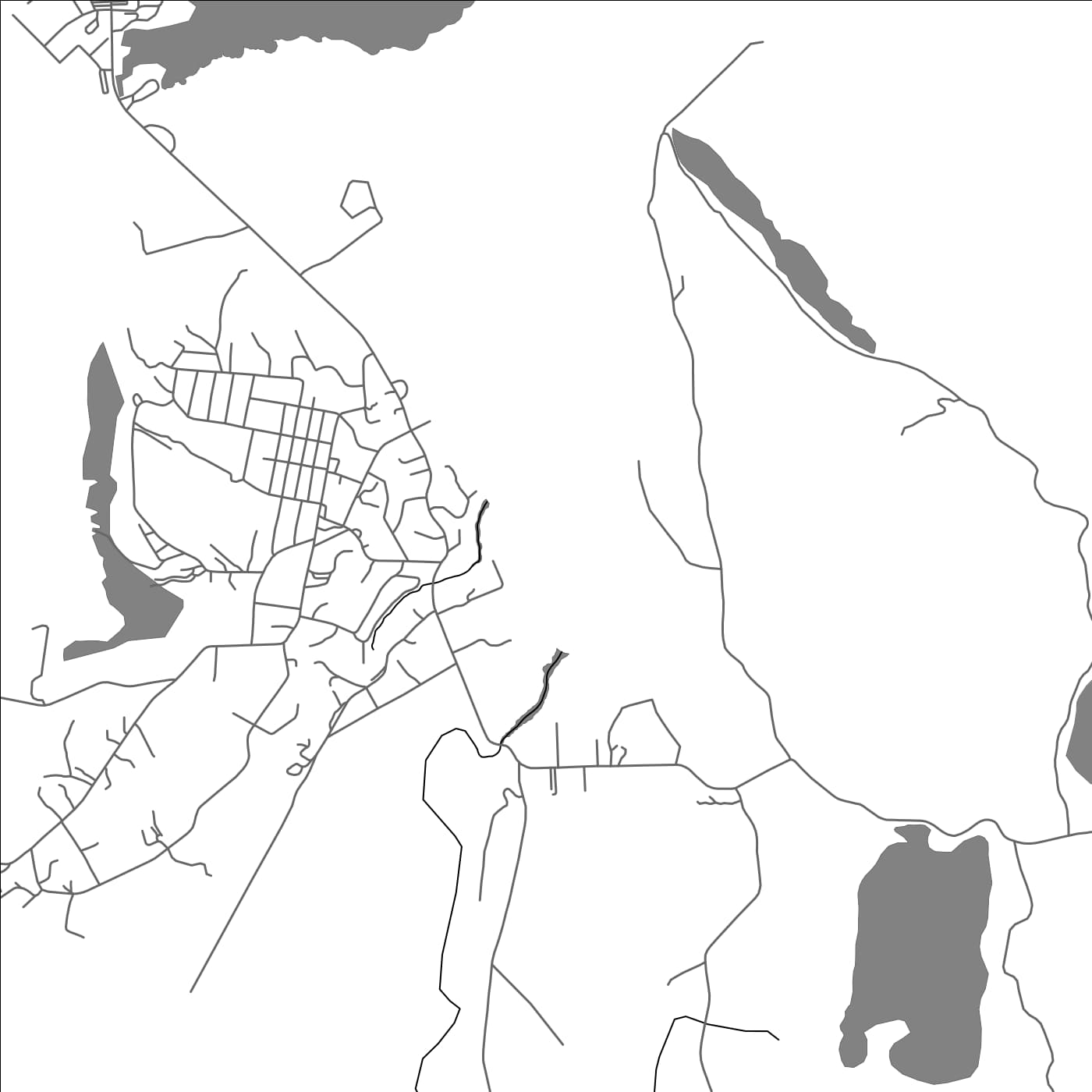 ROAD MAP OF NANPOHNSAPW, MICRONESIA BY MAPBAKES