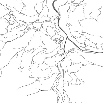 ROAD MAP OF ANDRIJEVICA, MONTENEGRO BY MAPBAKES