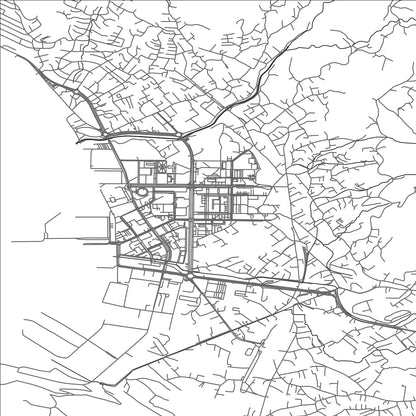 ROAD MAP OF BAR, MONTENEGRO BY MAPBAKES