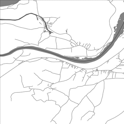 ROAD MAP OF BISTRICE, MONTENEGRO BY MAPBAKES