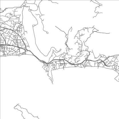 ROAD MAP OF BORETI, MONTENEGRO BY MAPBAKES