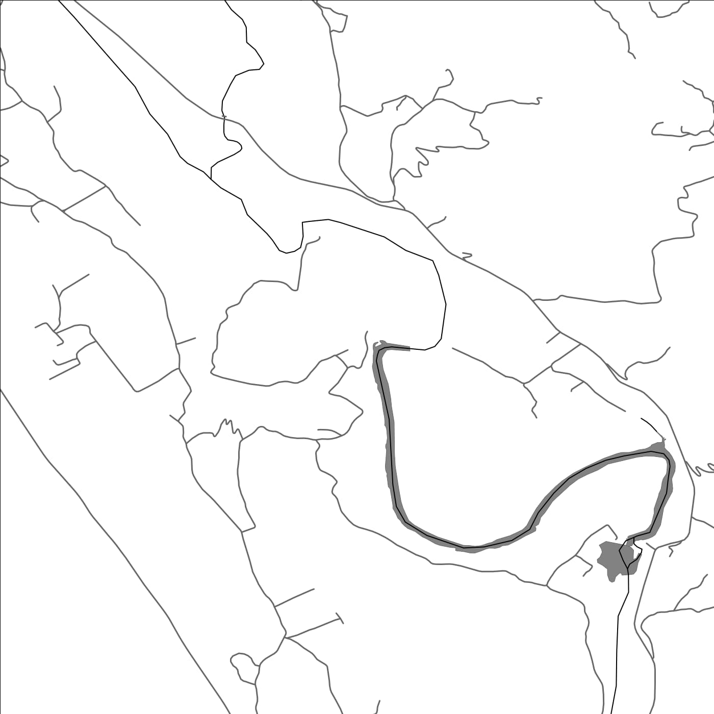 ROAD MAP OF DANILOVGRAD, MONTENEGRO BY MAPBAKES