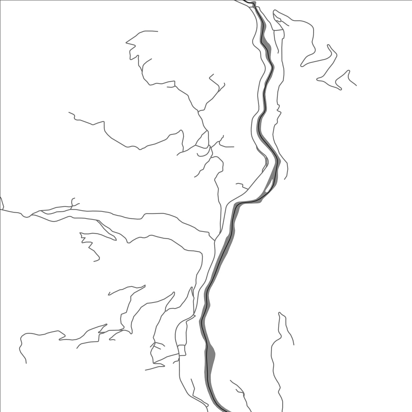 ROAD MAP OF DOBRAKOVO, MONTENEGRO BY MAPBAKES