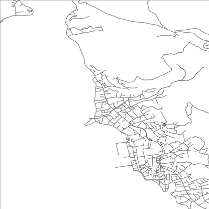 ROAD MAP OF DONJA LASTVA, MONTENEGRO BY MAPBAKES