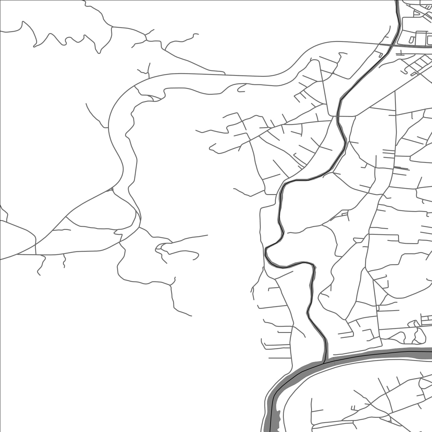 ROAD MAP OF DONJI KOKOTI, MONTENEGRO BY MAPBAKES