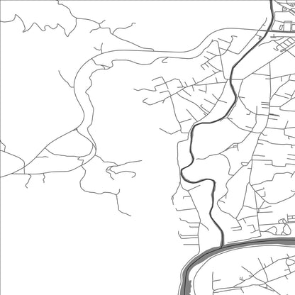 ROAD MAP OF DONJI KOKOTI, MONTENEGRO BY MAPBAKES